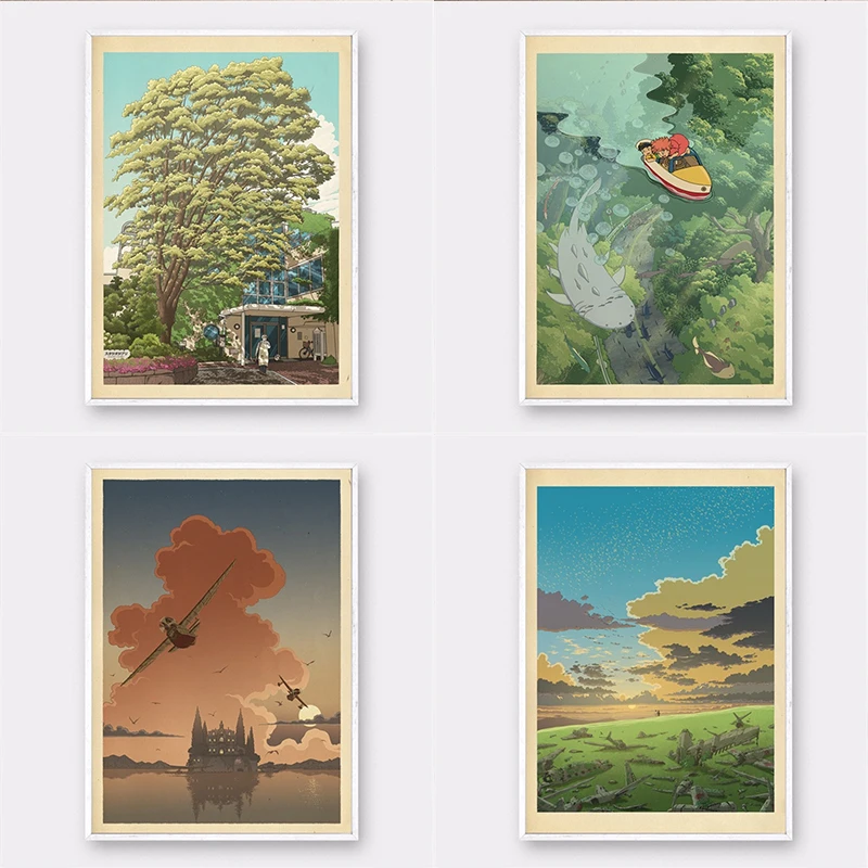 Nordic Style Hayao Miyazaki Ponyo on The Cliff HD Poster and Prints Canvas Painting Wall Art Modular Picture for Living Room
Nordic Style Hayao Miyazaki Ponyo on The Cliff HD Poster and Prints Canvas Painting Wall Art Modular Picture for Living Room