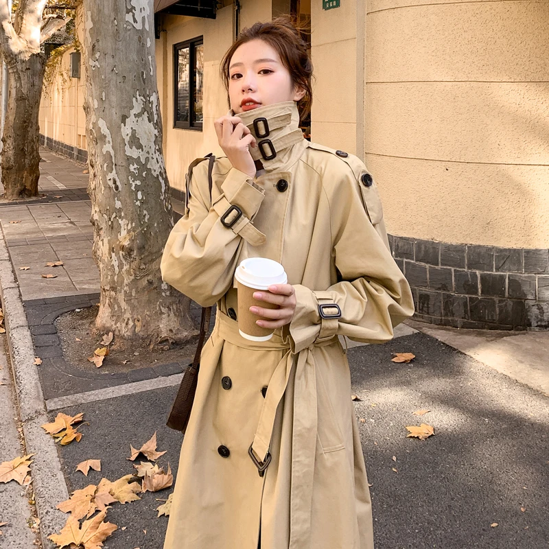 Brand New Spring Autumn Women Trench Coat Long Double-Breasted With Belts Flaps England Style Duster Coat Cloak Female Outerwear
Brand New Spring Autumn Women Trench Coat Long Double-Breasted With Belts Flaps England Style Duster Coat Cloak Female Outerwear