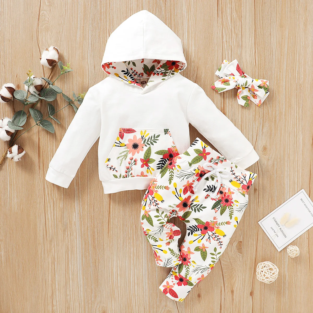 2022 Baby Girls Clothes Sets Casual Elastic Waist Pullover Knitted Girls Cotton Hooded Pockets Long Sleeve Spring/Autumn Floral
2022 Baby Girls Clothes Sets Casual Elastic Waist Pullover Knitted Girls Cotton Hooded Pockets Long Sleeve Spring/Autumn Floral