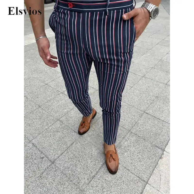 Streetwear Men Clothing 2022 Spring Summer Button Suit Pencil Pants Casual Mid Waist Mens Trousers Fashion Striped Printed Pants
Streetwear Men Clothing 2022 Spring Summer Button Suit Pencil Pants Casual Mid Waist Mens Trousers Fashion Striped Printed Pants
