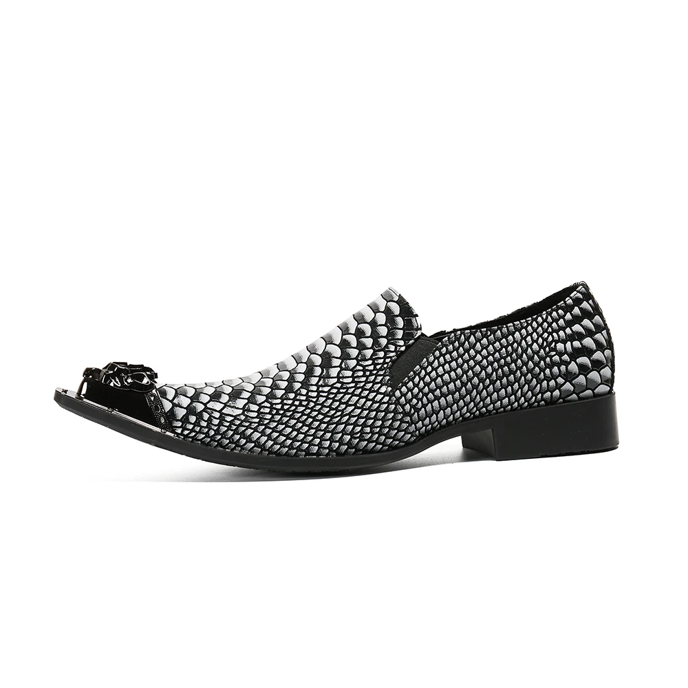 Christia Bella Nightclub Party Prom Men's New Fashion Genuine Leather Shoes Plus Size Casual Man Metal Carved Pointed Toe Shoes
Christia Bella Nightclub Party Prom Men's New Fashion Genuine Leather Shoes Plus Size Casual Man Metal Carved Pointed Toe Shoes