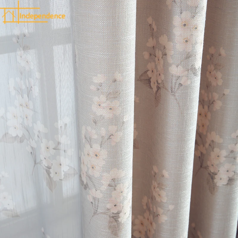 New Chinese Style Cotton and Linen Country Plum Blossom Printing Blackout Curtains for Living Room and Bedroom Custom Products
New Chinese Style Cotton and Linen Country Plum Blossom Printing Blackout Curtains for Living Room and Bedroom Custom Products