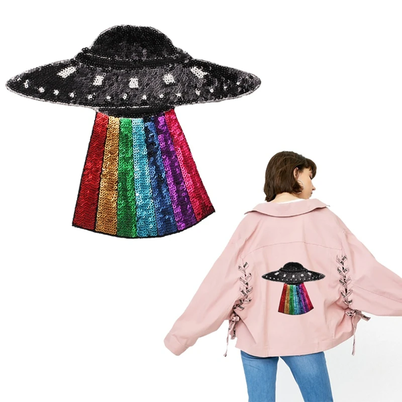 Large Astronaut Sequins Space Patch Iron on Ufo Universe Applique Planet Patch for T-shirt Garment DIY Apparel Accessories
Large Astronaut Sequins Space Patch Iron on Ufo Universe Applique Planet Patch for T-shirt Garment DIY Apparel Accessories