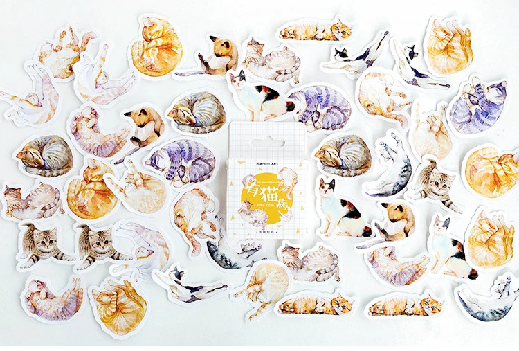 Cat Pose Sticky Stickers Color Paper Decoracion Scrapbooking Office Stationery School Supplies Sticker Flakes 45PCS
Cat Pose Sticky Stickers Color Paper Decoracion Scrapbooking Office Stationery School Supplies Sticker Flakes 45PCS