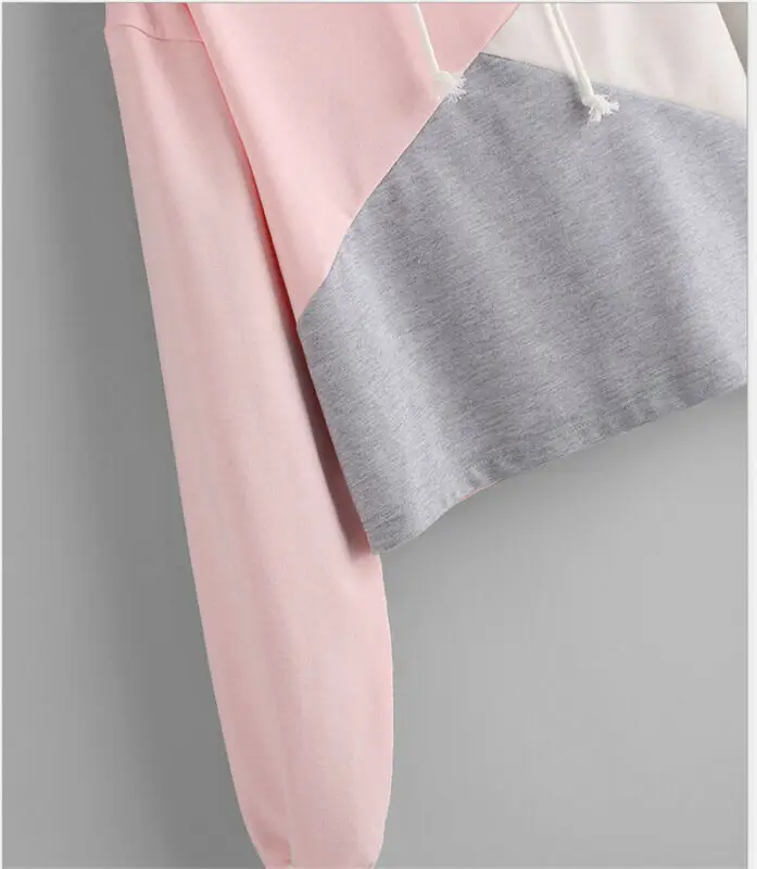 1X Women Hoodies Sweatshirt Crop Top Coat Sports Pullover Long Sleeve Autumn Pink Patchwork Brief Sweet Top
1X Women Hoodies Sweatshirt Crop Top Coat Sports Pullover Long Sleeve Autumn Pink Patchwork Brief Sweet Top