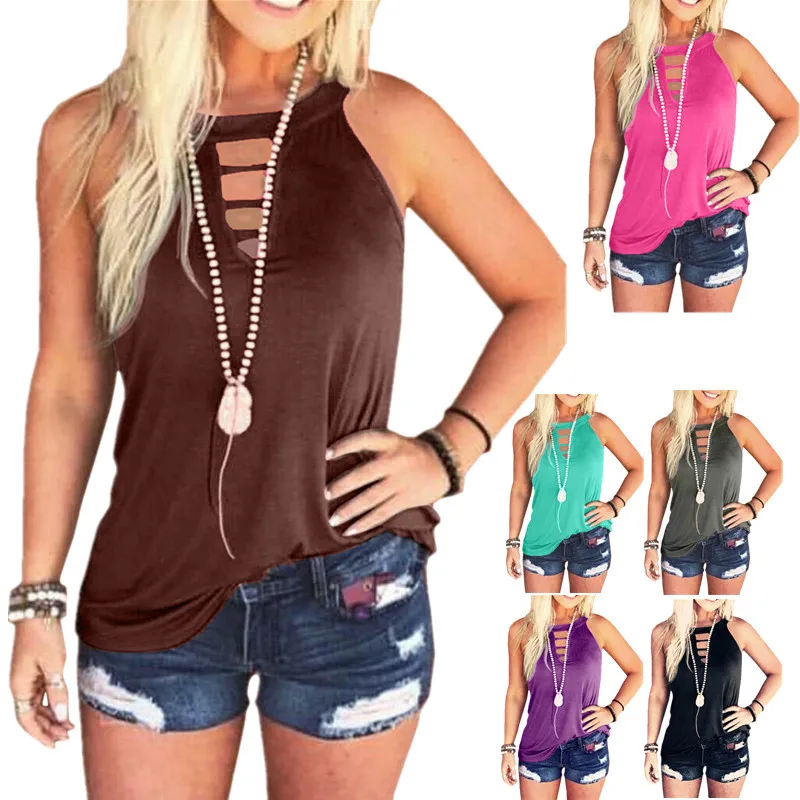 Spring Summer 2021 New Womens Fashion Sexy Round Neck Vest T-shirt Top Harajuku Round Collar Color Loose Sleeveless 500430
Spring Summer 2021 New Womens Fashion Sexy Round Neck Vest T-shirt Top Harajuku Round Collar Color Loose Sleeveless 500430