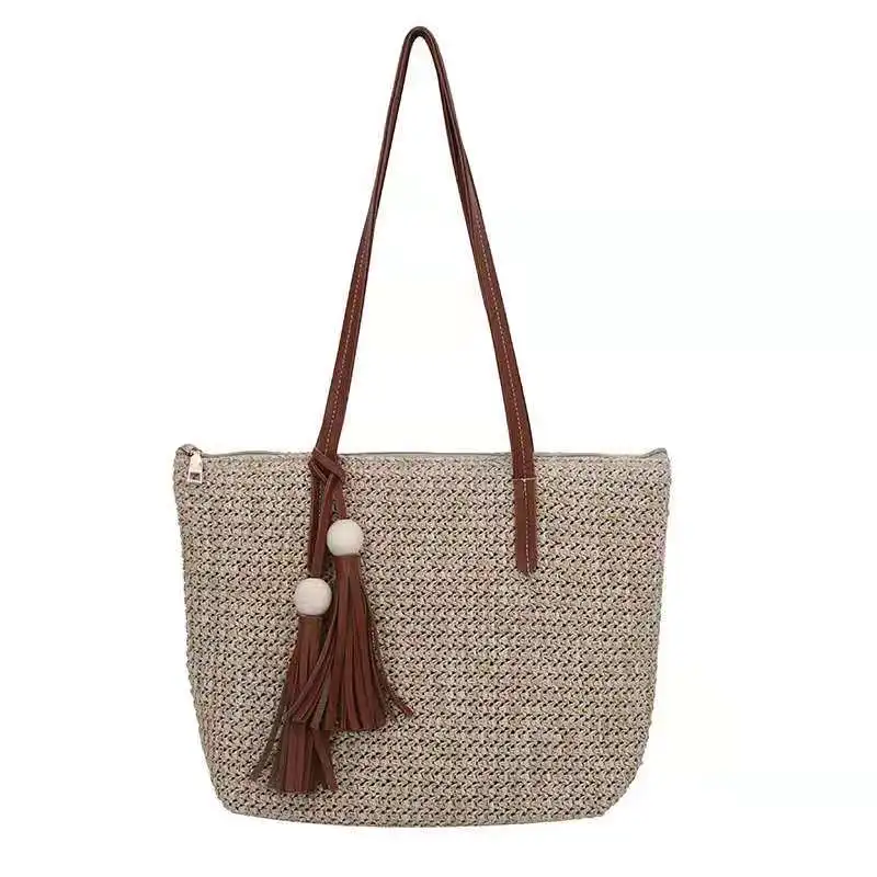 Straw bag women diagonal big bag beach bag tassel shoulder bag 2021 summer new tote shopping bag
Straw bag women diagonal big bag beach bag tassel shoulder bag 2021 summer new tote shopping bag