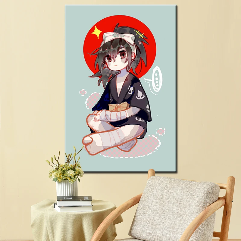 Модульная картина по номерам GEMKNIGHT Dororo постер японское аниме настенные