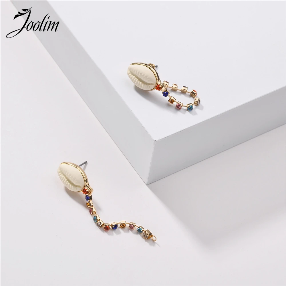 Joolim Rainbow Crystal Seashell Drop Earring Asymmetric Drop Earring Dangle Earring
Joolim Rainbow Crystal Seashell Drop Earring Asymmetric Drop Earring Dangle Earring