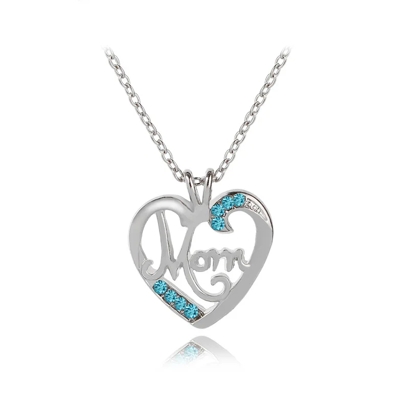 2021 Mother's Day Gift Mom Letter Hollow Heart Necklace for Women Mama Crystal Diamond Love Pendant Necklace Jewelry Wholesale
2021 Mother's Day Gift Mom Letter Hollow Heart Necklace for Women Mama Crystal Diamond Love Pendant Necklace Jewelry Wholesale