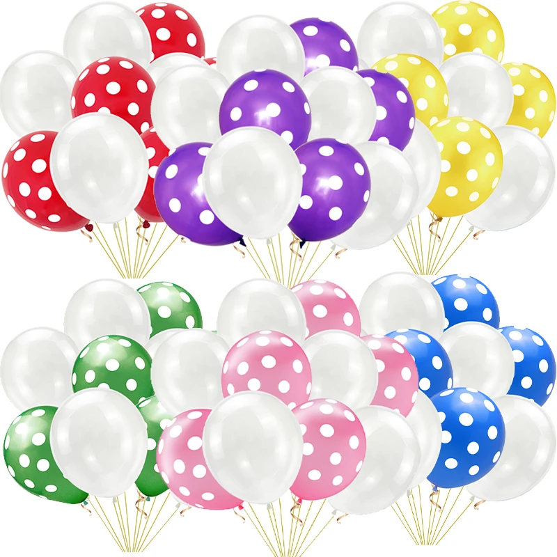 Cute Dot Color Latex Balloon Combination Boy Girl Birthday Party Supplies Wedding Background Decoration Christmas Happy New Year
Cute Dot Color Latex Balloon Combination Boy Girl Birthday Party Supplies Wedding Background Decoration Christmas Happy New Year