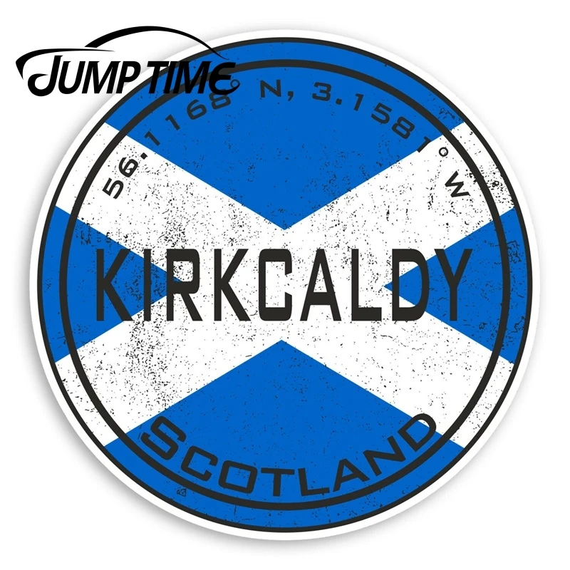 СКАЧОК времени Kirkcaldy Шотландия виниловая наклейка s шотландский Флаг багажная