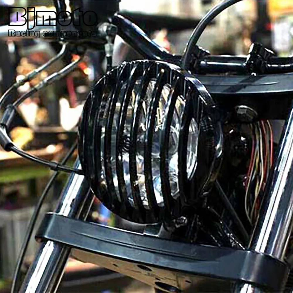 BJMOTO Black 4-7/8'' LED Motorcycle Headlight Fog Light Headlamp Farol For Harley Cafe Racer Chopper Bobber Touring Custom
BJMOTO Black 4-7/8'' LED Motorcycle Headlight Fog Light Headlamp Farol For Harley Cafe Racer Chopper Bobber Touring Custom