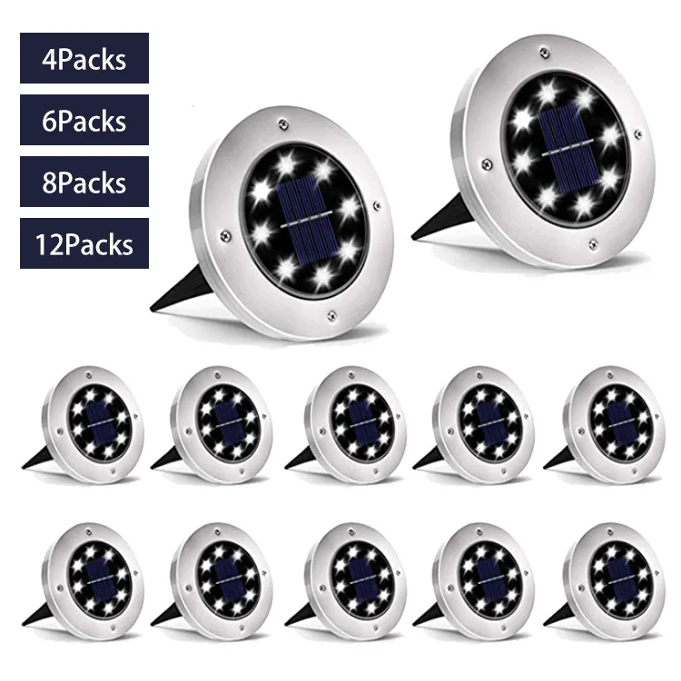 4pcs Exterior Led Solar Lawn Lights Outdoor Ip67 Waterproof Lamp on Solar Recessed Underground Spotlight for Garden Lighting
4pcs Exterior Led Solar Lawn Lights Outdoor Ip67 Waterproof Lamp on Solar Recessed Underground Spotlight for Garden Lighting
