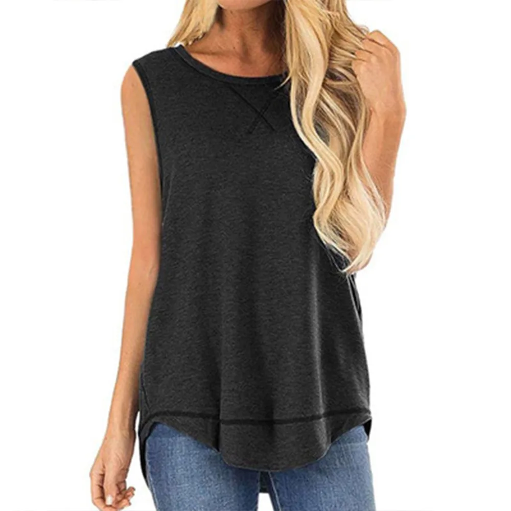 Women Tank Top Solid Sleeveless Tees Casual O-neck Top For Women Summer 2021 Tank Tops Female Soft Tee Loose tshirt
Women Tank Top Solid Sleeveless Tees Casual O-neck Top For Women Summer 2021 Tank Tops Female Soft Tee Loose tshirt