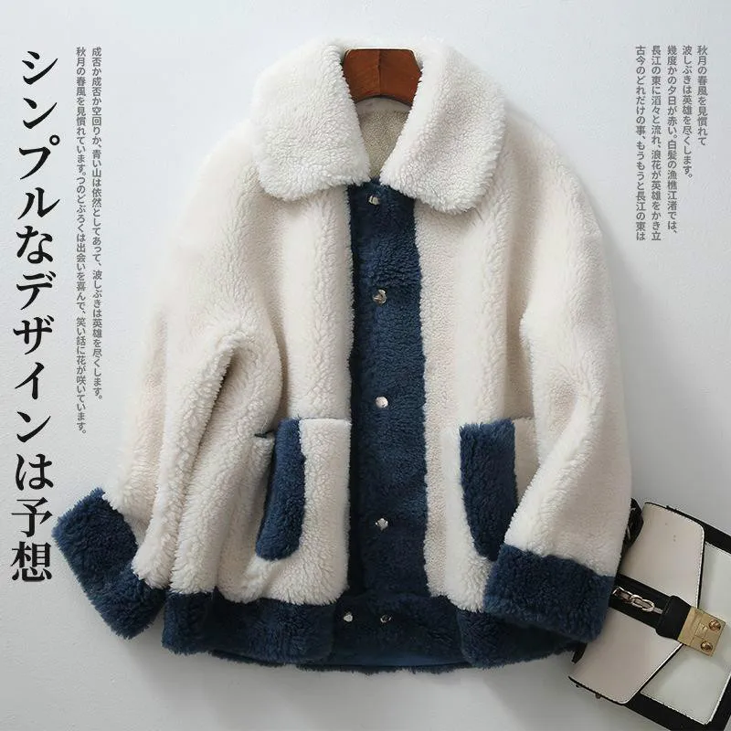 2021 New Fashionable Women Autumn Winter Real Genuine Lambswool Fur Coats Female Patchwrok Granular Sheep Shearing Jackets Z273
2021 New Fashionable Women Autumn Winter Real Genuine Lambswool Fur Coats Female Patchwrok Granular Sheep Shearing Jackets Z273