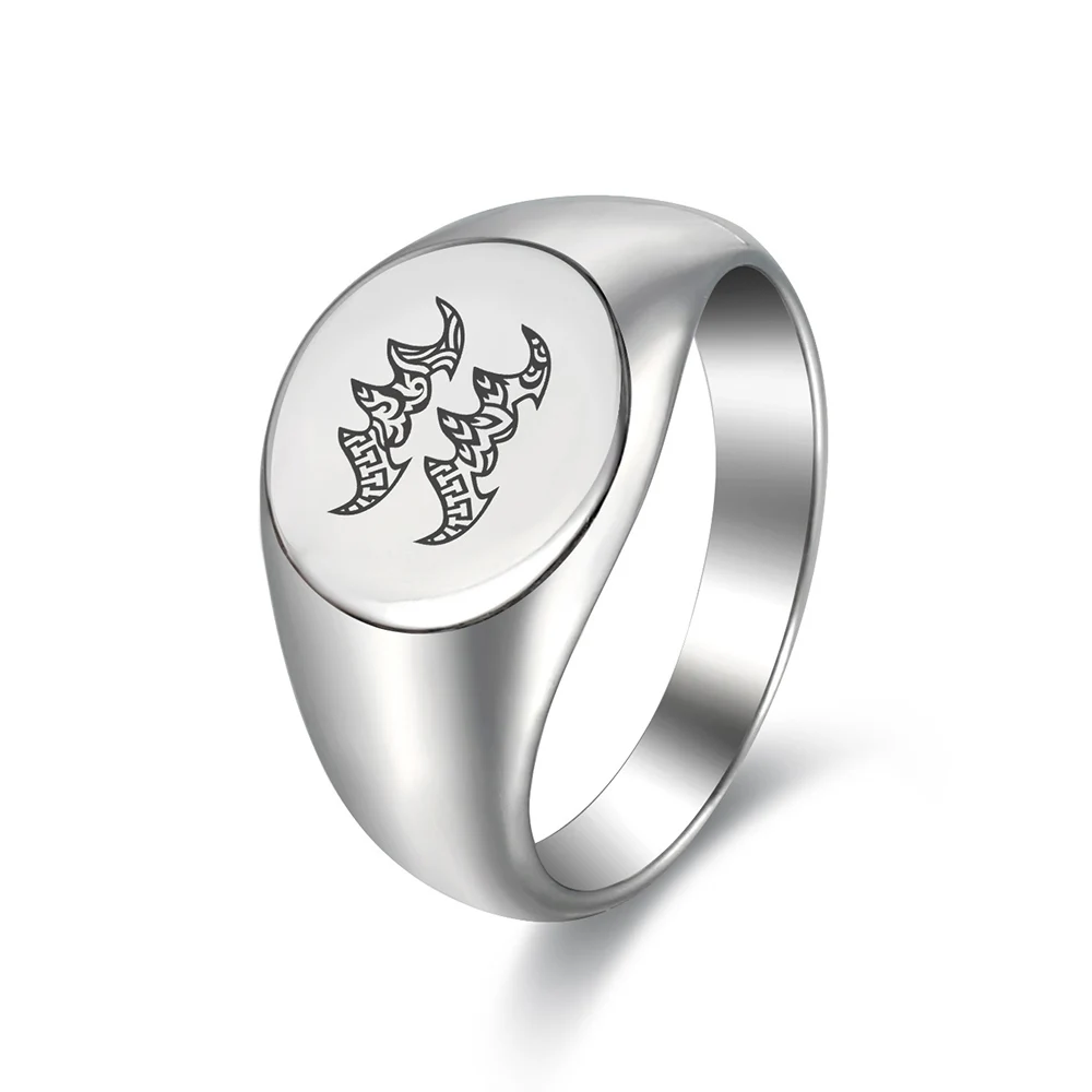 Leo Taurus Scorpio 12 Constellation Ring Stainless Steel Zodiac Sign Rings For Men Women Gift 13mm Round Punk Rings DHR457
Leo Taurus Scorpio 12 Constellation Ring Stainless Steel Zodiac Sign Rings For Men Women Gift 13mm Round Punk Rings DHR457