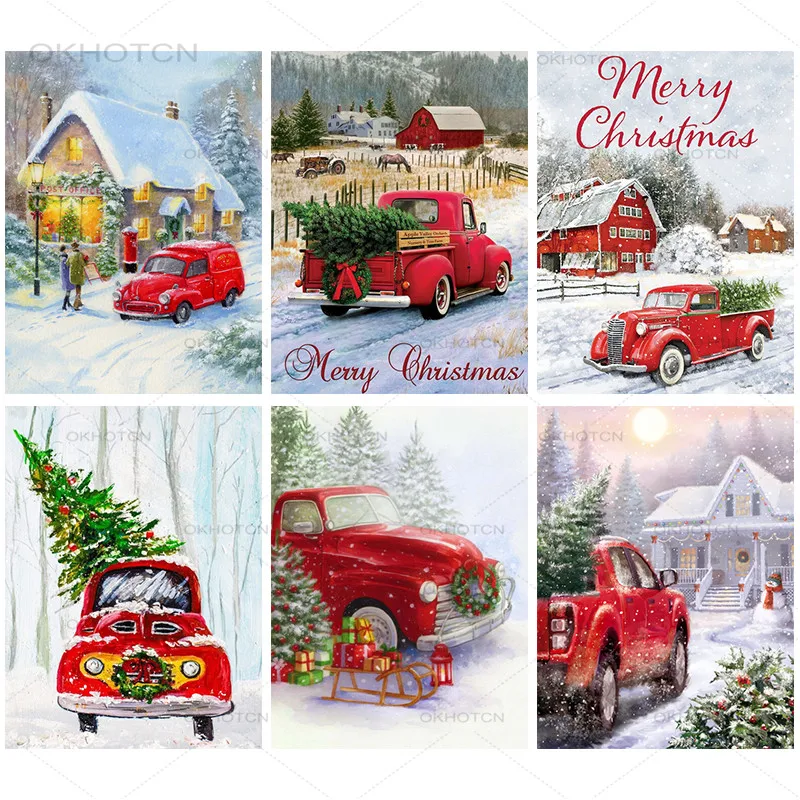 5D Diamond Embroidery Christmas Snow Car Tree Pattern Diy Diamond Painting Mosaic Cross Stitch Full Drill Painting Home Decor
5D Diamond Embroidery Christmas Snow Car Tree Pattern Diy Diamond Painting Mosaic Cross Stitch Full Drill Painting Home Decor