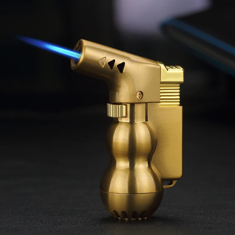 Imitation gourd lighter elbow inflatable windproof lighter metal Mini open fire cigarette lighter
Imitation gourd lighter elbow inflatable windproof lighter metal Mini open fire cigarette lighter