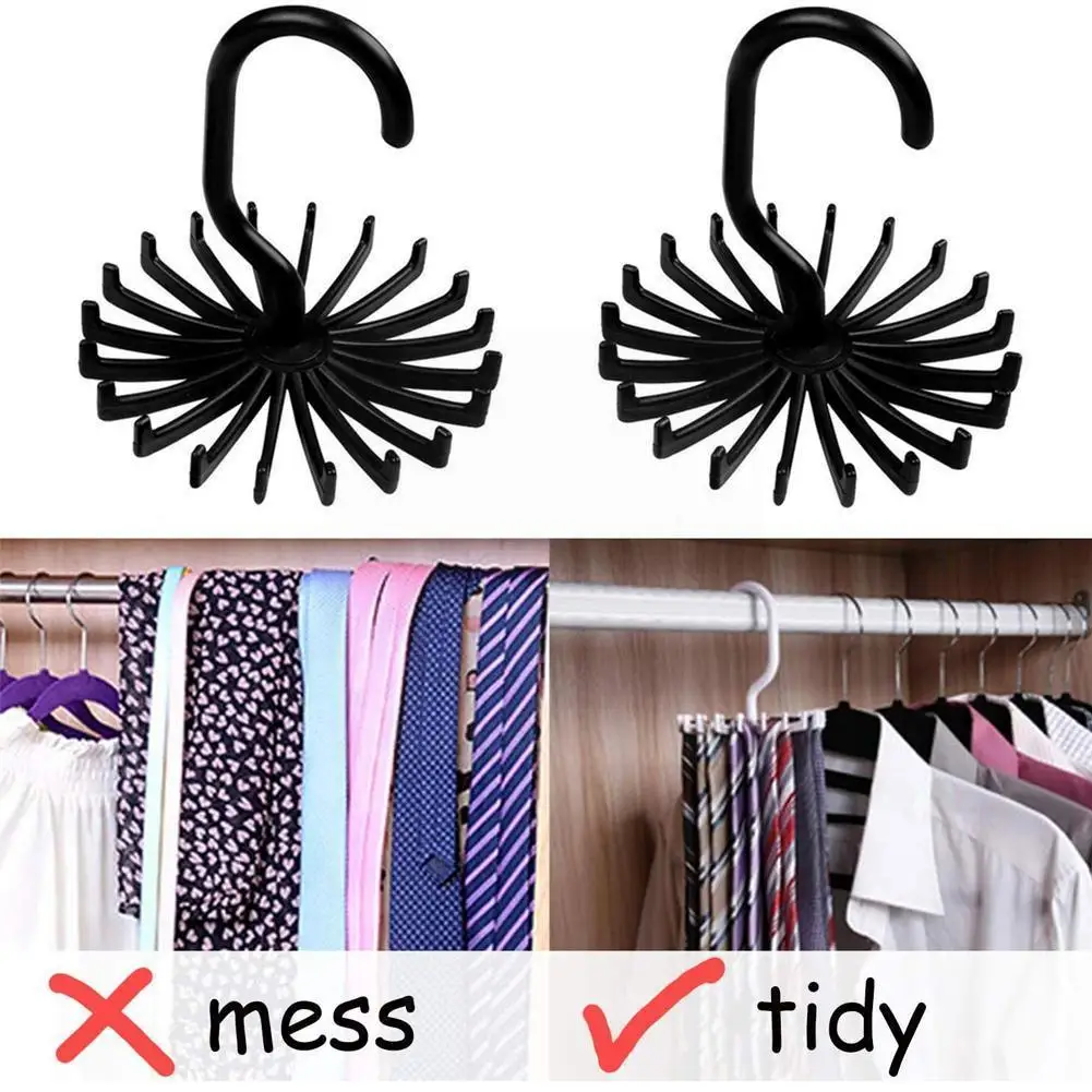 1pc Plastic Portable Tie Rack For Closets Rotating Scarves Clothing Belt Women Holder Ties Storage Hook Hanger For Men O9h2
1pc Plastic Portable Tie Rack For Closets Rotating Scarves Clothing Belt Women Holder Ties Storage Hook Hanger For Men O9h2