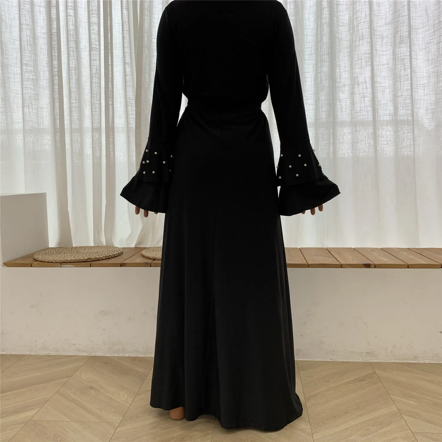Donsignet Muslim Dress Muslim Fashion Multilayer Trumpet Sleeve Beaded Belt Slim Dress Middle East Eid Duabi Abaya Turkey Robe
Donsignet Muslim Dress Muslim Fashion Multilayer Trumpet Sleeve Beaded Belt Slim Dress Middle East Eid Duabi Abaya Turkey Robe