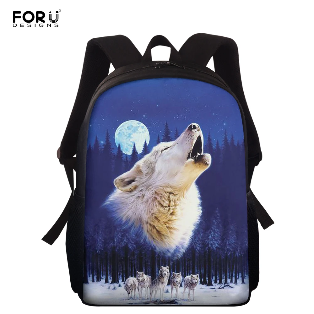 FORUDESIGNS, 15-дюймовые классные школьные ранцы с принтом волка, Детская стандартная сумка для учебников
FORUDESIGNS, 15-дюймовые классные школьные ранцы с принтом волка, Детская стандартная сумка для учебников