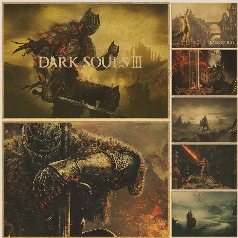 Classic game poster The Dark Souls 3 decorative painting Kraftpaper Poster wall art painting decorative posters and prints
Classic game poster The Dark Souls 3 decorative painting Kraftpaper Poster wall art painting decorative posters and prints