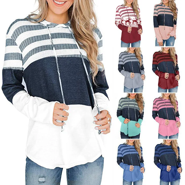 Pullovers Hoodies Women Tops Loose Long-sleeved Crash Color Harajuku Hoodies Christmas Sweatshirt Casual Spring/Autumn Wear
Pullovers Hoodies Women Tops Loose Long-sleeved Crash Color Harajuku Hoodies Christmas Sweatshirt Casual Spring/Autumn Wear