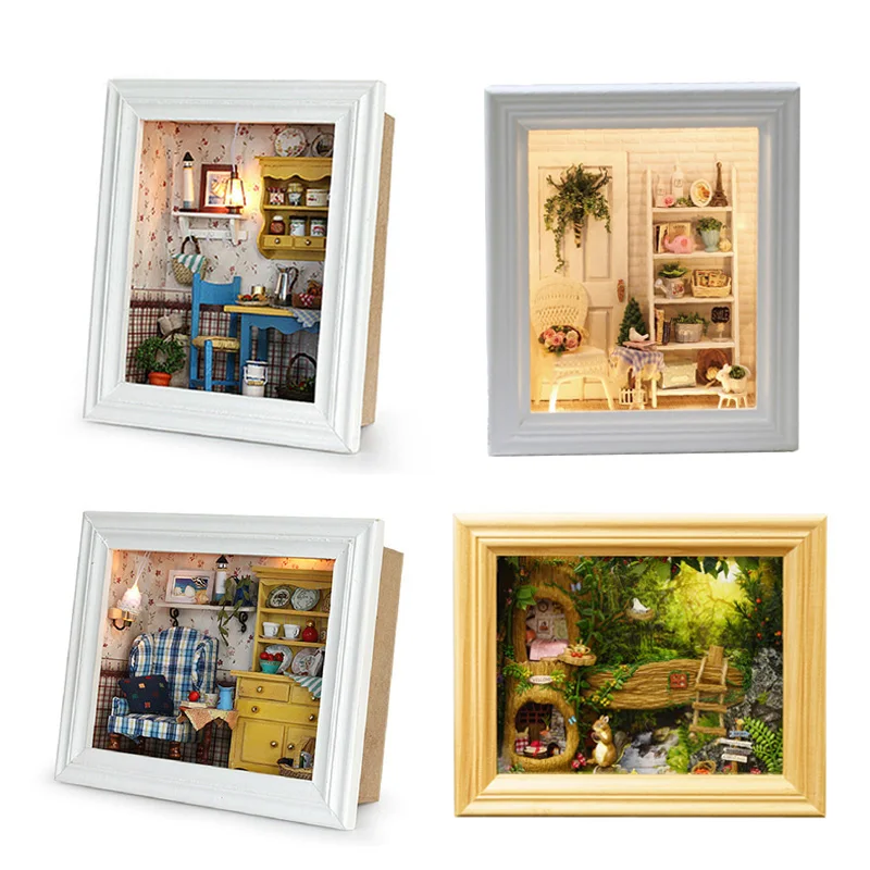 Doll House Wooden Frame Miniature Dollhouse with Furniture Kits DIY House Model Assemble Craft Toys for Children Birthday Gift
Doll House Wooden Frame Miniature Dollhouse with Furniture Kits DIY House Model Assemble Craft Toys for Children Birthday Gift