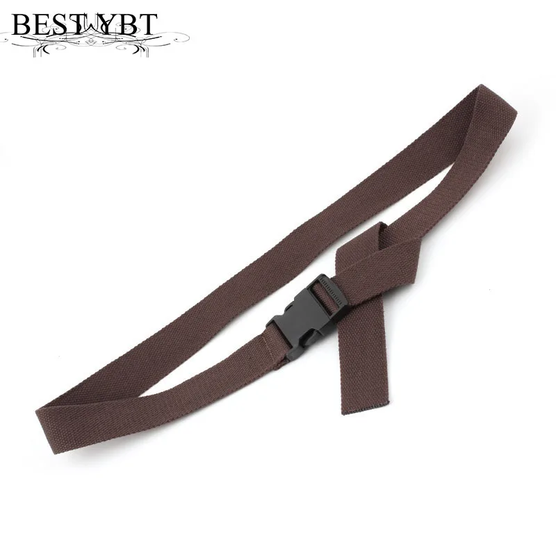 Best YBT Unisex Belt Canvas Plastic Insert buckle Women Cowboy Outdoor Sports Casual Fashion High Quality Men | Аксессуары для