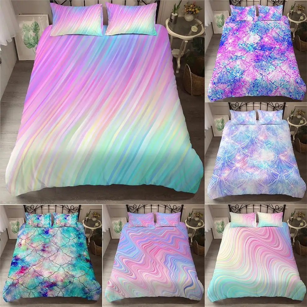 2021 Bedding Set Duvet Cover Set Rainbow Stripes Single Double Twin Full Queen King Size Bedding Set King Size Home Textiles
2021 Bedding Set Duvet Cover Set Rainbow Stripes Single Double Twin Full Queen King Size Bedding Set King Size Home Textiles