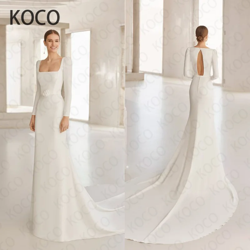 Женское свадебное платье MACDUGAL, элегантное платье с квадратным вырезом и рукавом фонарик, 2021
Женское свадебное платье MACDUGAL, элегантное платье с квадратным вырезом и рукавом фонарик, 2021