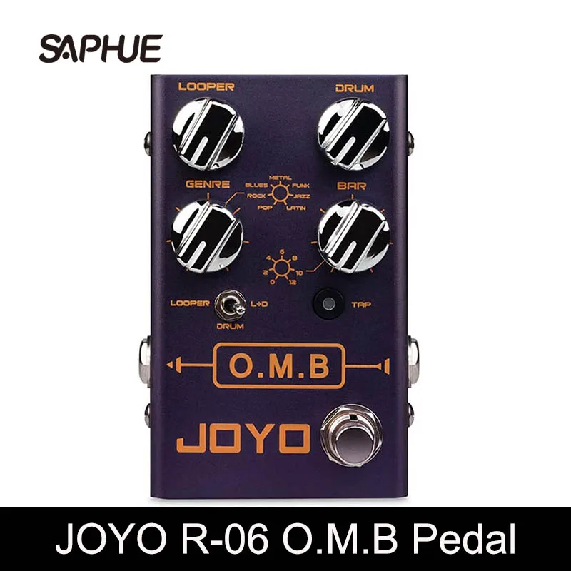 JOYO R-06 O.M.B LOOPER + барабанная машина педаль петлителя эффект с TAP TEMPO педаль эффектов для электрогитары True Bypass
JOYO R-06 O.M.B LOOPER + барабанная машина педаль петлителя эффект с TAP TEMPO педаль эффектов для электрогитары True Bypass