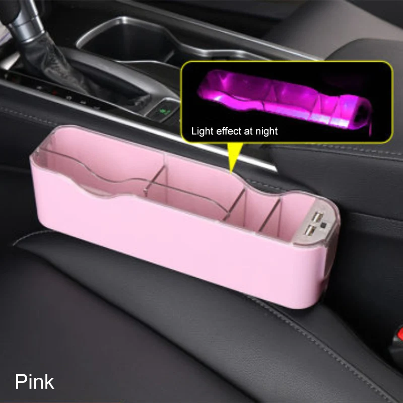Breathing Gradient Muti-Colors Romantic Luminous Car Multifunctional USB 3.0 Charging Seat Storage Box Car-Styling 
Breathing Gradient Muti-Colors Romantic Luminous Car Multifunctional USB 3.0 Charging Seat Storage Box Car-Styling