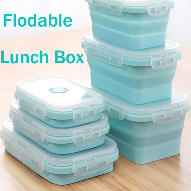 350ML Silicone Foldable Lunch Box Collapsible Food Storage Container Bento BPA Free Microwavable Portable Picnic Rectangle Box
350ML Silicone Foldable Lunch Box Collapsible Food Storage Container Bento BPA Free Microwavable Portable Picnic Rectangle Box