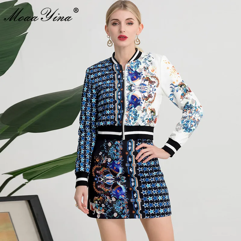 MoaaYina Autumn Runway Fashion Two Pieces Skirts Sets Women's Long sleeve Star print Coat and High waist Short skirts Set
MoaaYina Autumn Runway Fashion Two Pieces Skirts Sets Women's Long sleeve Star print Coat and High waist Short skirts Set