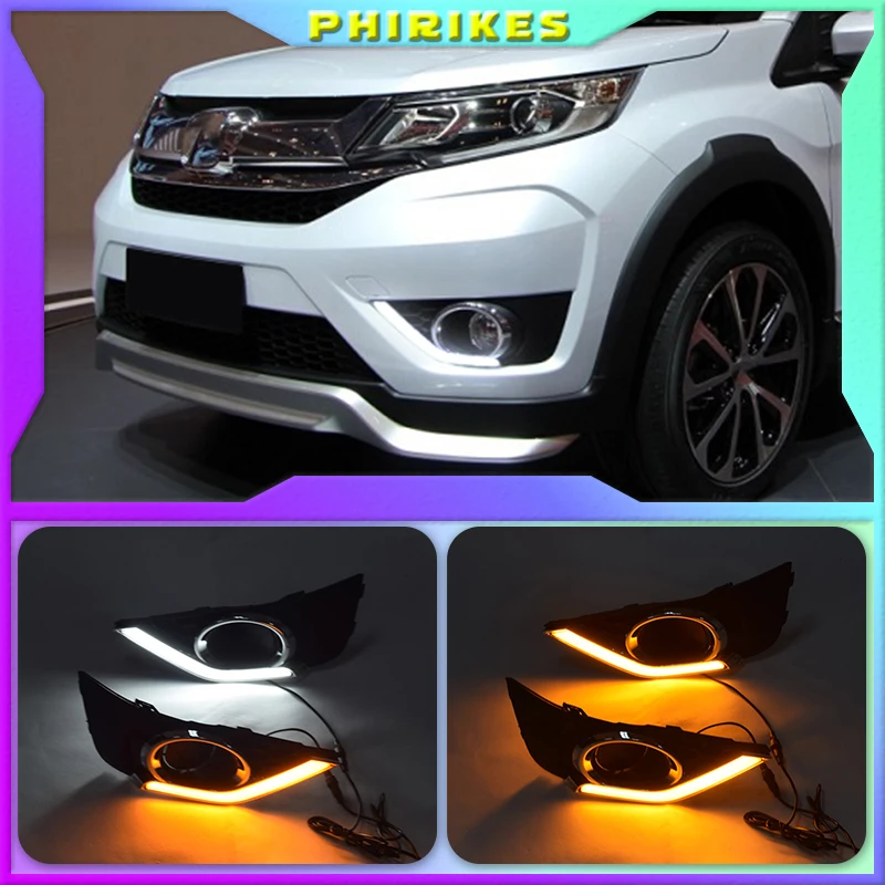 LED Daytime Running Light For Honda BR-V BRV 2015 - 2018 2019 Waterproof 12V Yellow Turn Signal Indicator Light Bumper LED DRL
LED Daytime Running Light For Honda BR-V BRV 2015 - 2018 2019 Waterproof 12V Yellow Turn Signal Indicator Light Bumper LED DRL