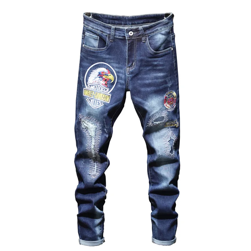 Autumn Winters Is Affixed Cloth Embroidered Hole In Men's Small Straight Stretch Jeans Embroidery Cultivate Morality
Autumn Winters Is Affixed Cloth Embroidered Hole In Men's Small Straight Stretch Jeans Embroidery Cultivate Morality