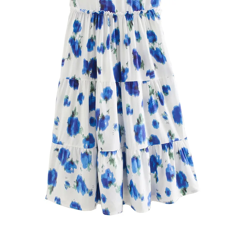 Women Summer Floral Print Hight Waist A-Line Suspender Long Dress Vacation Casual Style
Women Summer Floral Print Hight Waist A-Line Suspender Long Dress Vacation Casual Style