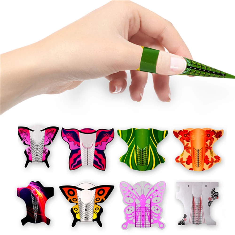 100pcs Nail Extension Forms Stickers Holder for Gel Acrylic Tips French Nail Builder Mold Extension Tools Laser Butterfly
100pcs Nail Extension Forms Stickers Holder for Gel Acrylic Tips French Nail Builder Mold Extension Tools Laser Butterfly
