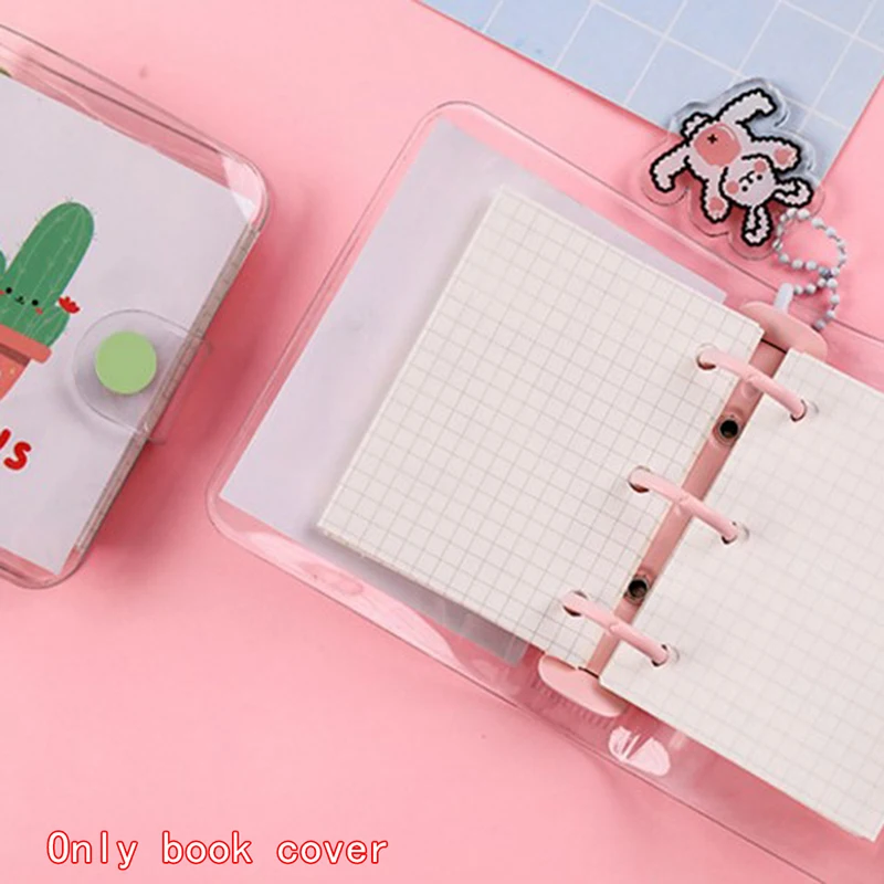 Creative Cute Transparent 3 ring Mini Loose-leaf Hand Book Student Portable Notebook ring binder Kawaii School Supplies
Creative Cute Transparent 3 ring Mini Loose-leaf Hand Book Student Portable Notebook ring binder Kawaii School Supplies