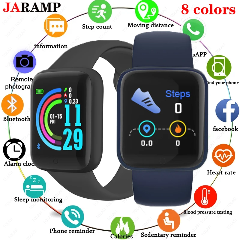 2021 New Macaron Y68 D20 Smart Watch Colorful Fashion Fitness Bracelet Tracker Heart Rate Monitor Pressure Bluetooth Smartwatch
2021 New Macaron Y68 D20 Smart Watch Colorful Fashion Fitness Bracelet Tracker Heart Rate Monitor Pressure Bluetooth Smartwatch