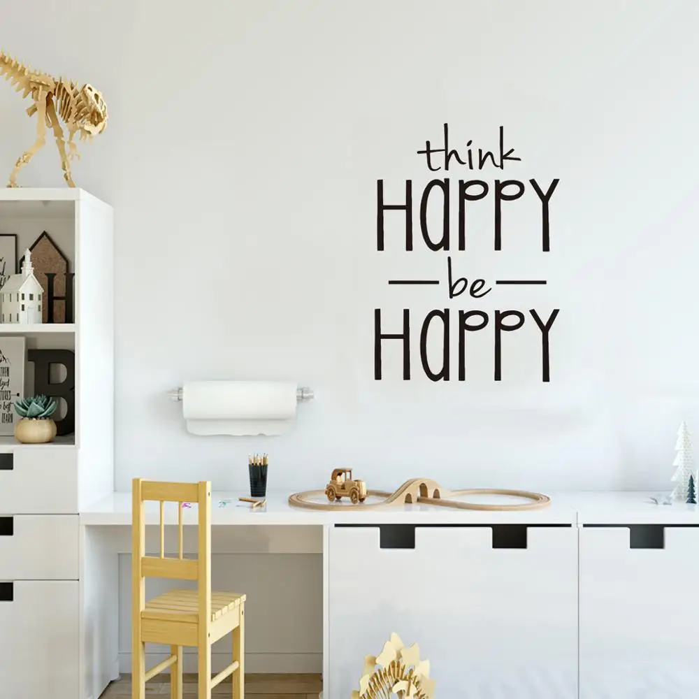 think Happy be Happy wall sticker English Proverbs home decor living room bedroom decoration Mural wallpaper creative stickers
think Happy be Happy wall sticker English Proverbs home decor living room bedroom decoration Mural wallpaper creative stickers