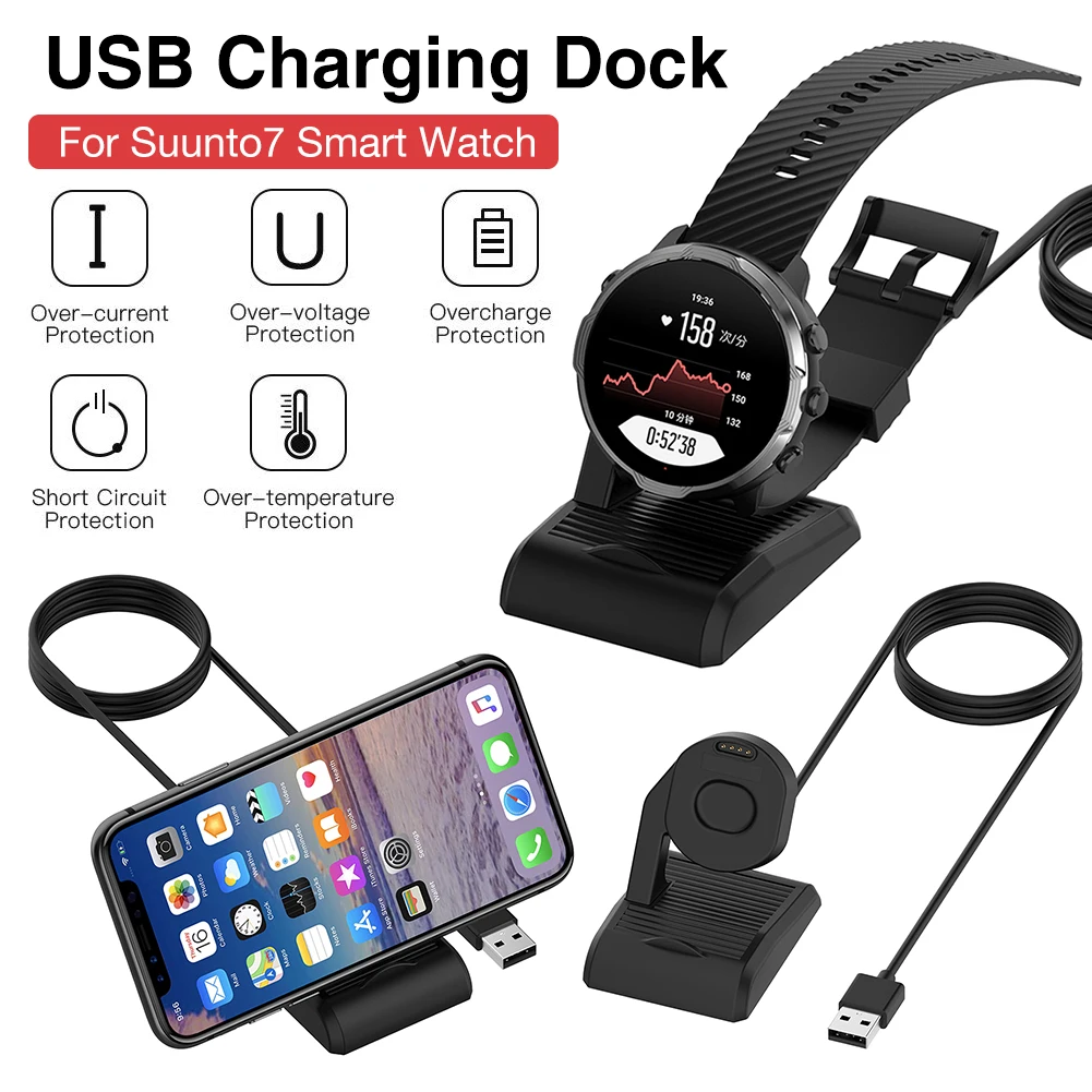 1m High Quality USB Charging Dock Compact Cable Power Adapter Charger For Suunto7 Smart Watch Accessories Approving
1m High Quality USB Charging Dock Compact Cable Power Adapter Charger For Suunto7 Smart Watch Accessories Approving