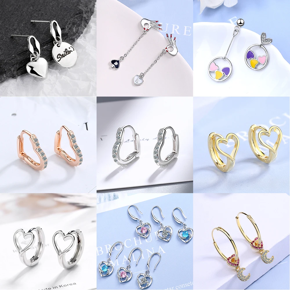2021 Trend Love Heart Earrings for Wowen Inlaid Zircon Korean Fashion Jewelry Female Earrings Personality Party Gifts for Girls
2021 Trend Love Heart Earrings for Wowen Inlaid Zircon Korean Fashion Jewelry Female Earrings Personality Party Gifts for Girls