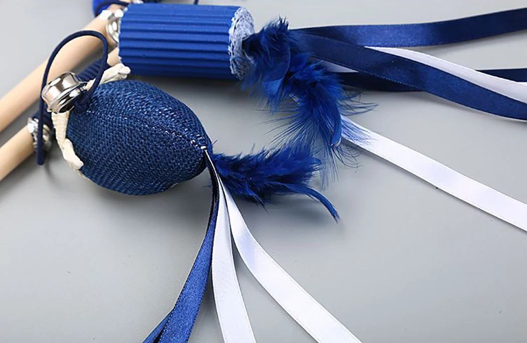 Pet Cat Teaser Multi Color Bird Feather Plush Cat Wand Cat Catcher Teaser Stick Mouse Fish Cat Interactive Toys with Bell
Pet Cat Teaser Multi Color Bird Feather Plush Cat Wand Cat Catcher Teaser Stick Mouse Fish Cat Interactive Toys with Bell