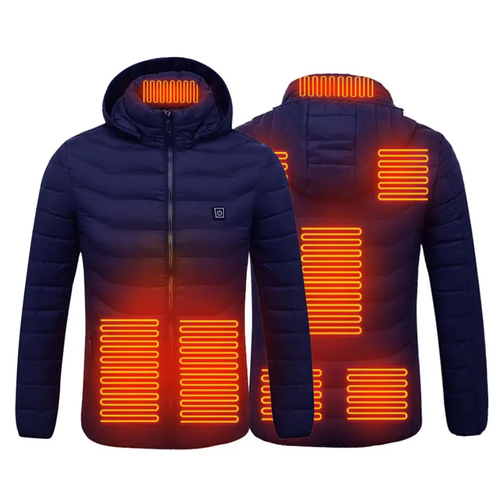 Heated Jackets Vest Down Cotton Mens Women Outdoor Coat USB Electric Heating Hooded Jackets Warm Winter Thermal Coat New
Heated Jackets Vest Down Cotton Mens Women Outdoor Coat USB Electric Heating Hooded Jackets Warm Winter Thermal Coat New