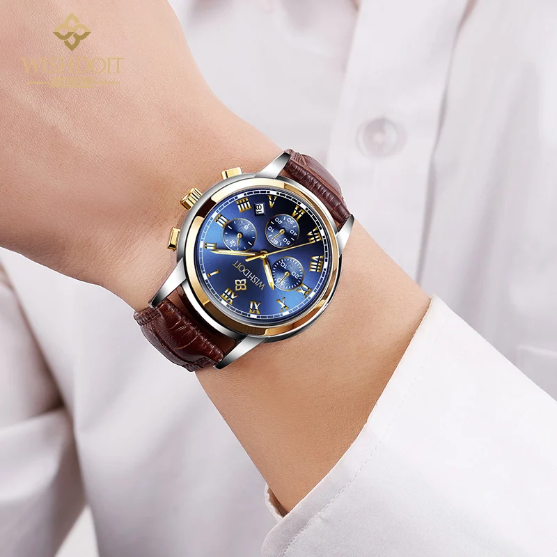 WISHDOIT 2020 New Men's Watch Top Luxury Brand Watch Fashion Casual Sports Watch Waterproof Luminous Men's Leather Watch
WISHDOIT 2020 New Men's Watch Top Luxury Brand Watch Fashion Casual Sports Watch Waterproof Luminous Men's Leather Watch
