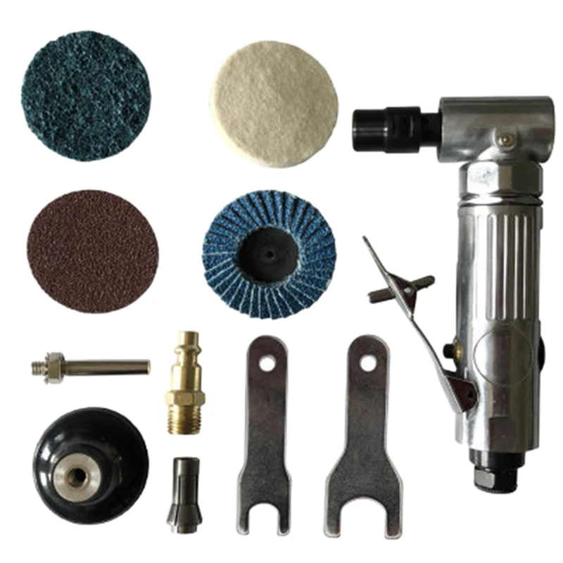1/4 inch Air Angle Die Grinder 90 Degree Pneumatic Grinding Machine Cut Off Polisher Mill Engraving Tools Set With Spanner Wrenc
1/4 inch Air Angle Die Grinder 90 Degree Pneumatic Grinding Machine Cut Off Polisher Mill Engraving Tools Set With Spanner Wrenc