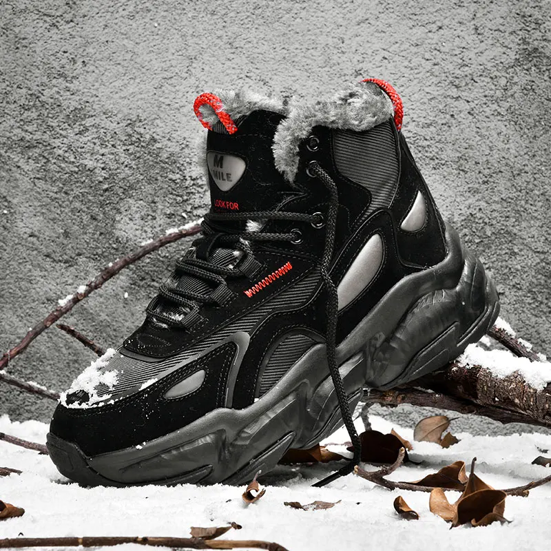 High-top Winter Keep Warm Running Shoes Men Comfortable Trendy Sport Shoes Non-Slip Plush Sneakers Male Walking cotton-padd Shoe
High-top Winter Keep Warm Running Shoes Men Comfortable Trendy Sport Shoes Non-Slip Plush Sneakers Male Walking cotton-padd Shoe